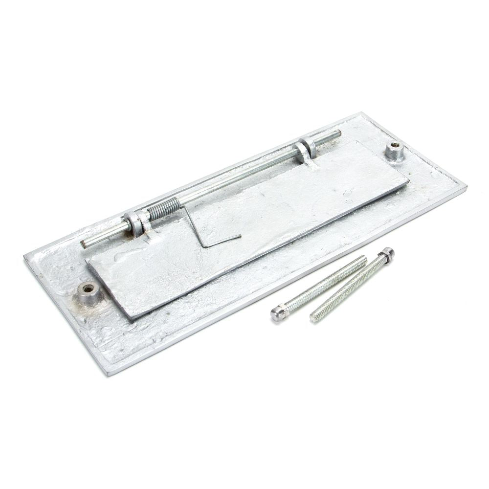 From The Anvil - Satin Chrome Small Letter Plate | Sku. 92005 | Trade Door Handles.