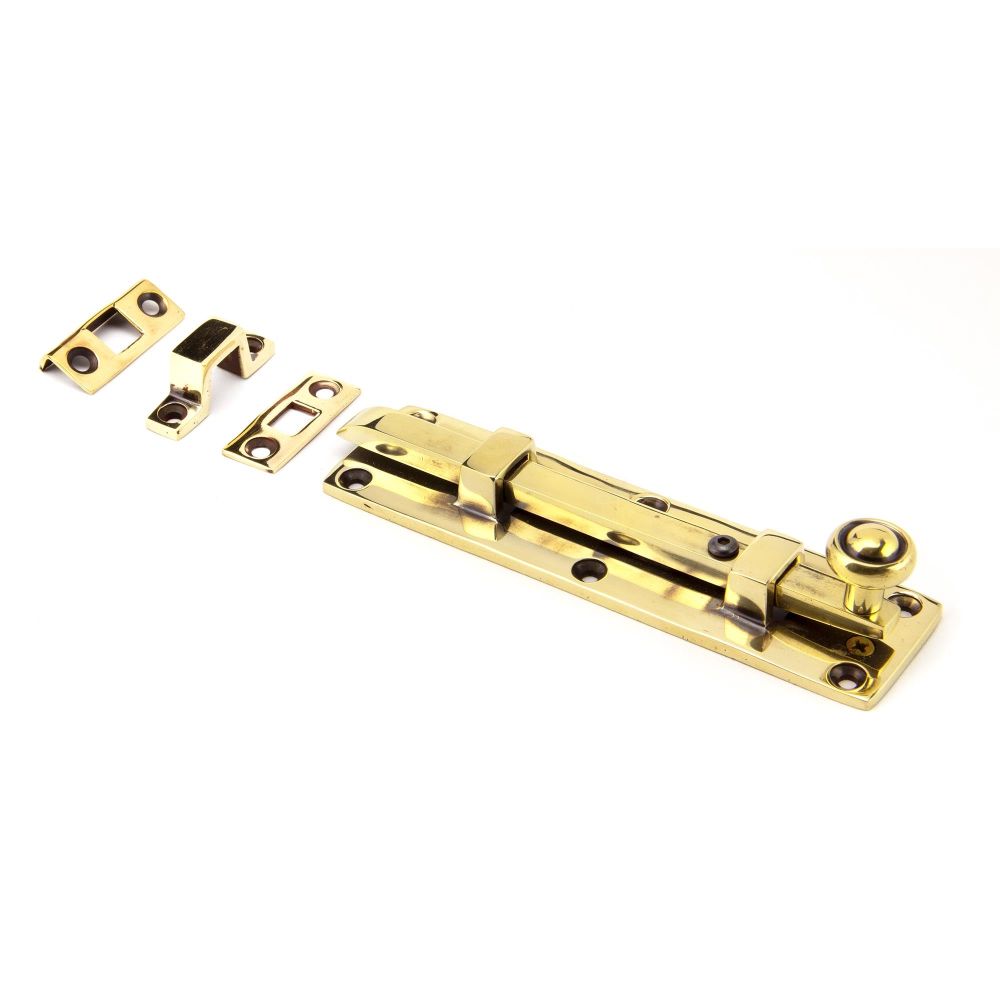 From The Anvil - Aged Brass 6" Universal Bolt | Sku. 92008 | Trade Door Handles.