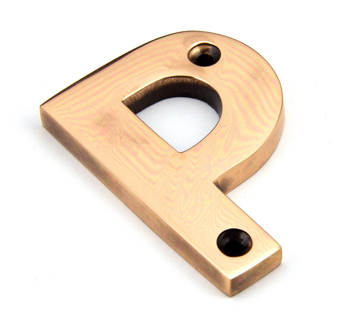 From The Anvil - Polished Bronze Letter P | Sku. 92031P | Trade Door Handles.