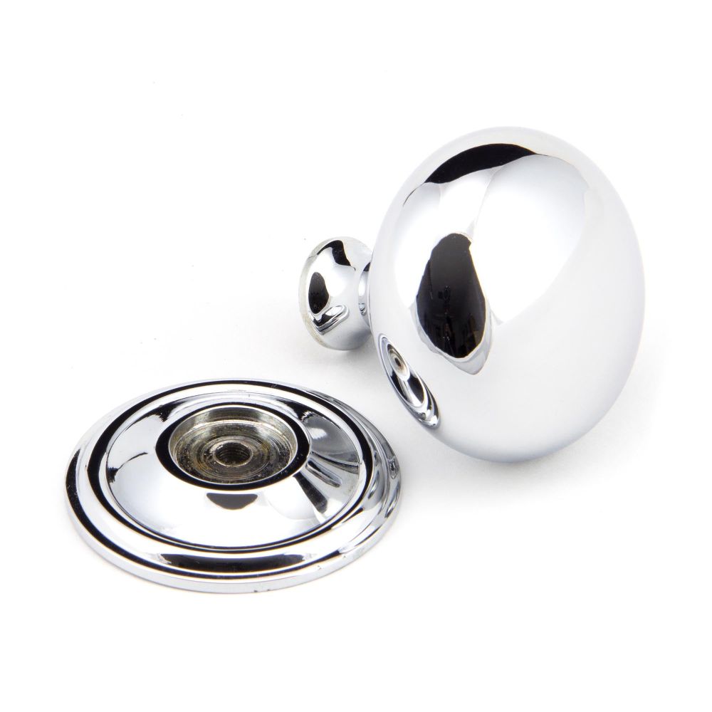 From The Anvil - Polished Chrome Mushroom Cabinet Knob 38mm | Sku. 92031 | Trade Door Handles.