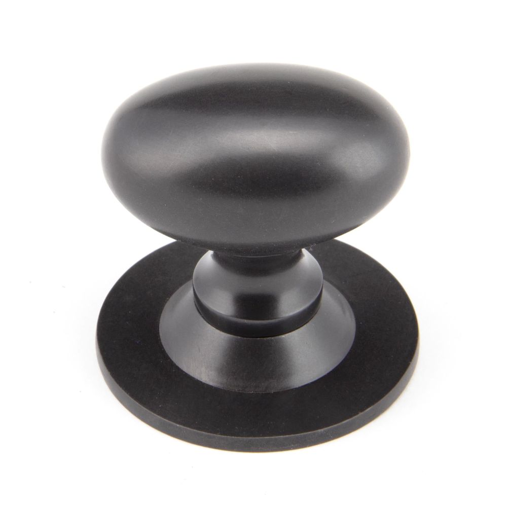 From The Anvil - Aged Bronze Oval Cabinet Knob 40mm | Sku. 92035 | Trade Door Handles.