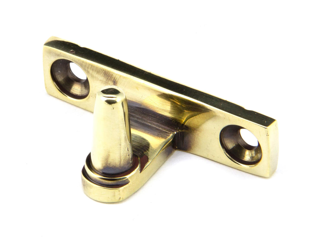 From The Anvil - Aged Brass Cranked Stay Pin | Sku. 92038 | Trade Door Handles.
