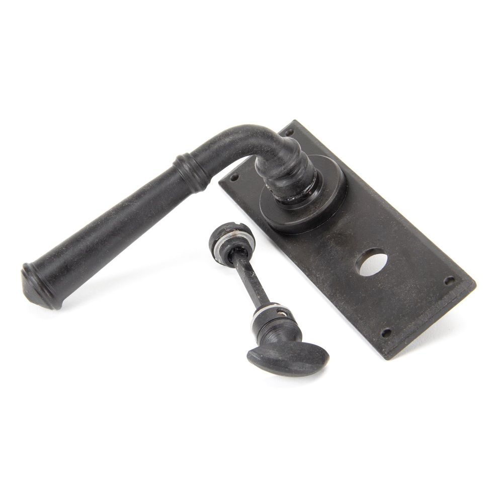 From The Anvil - External Beeswax Regency Lever Bathroom Set | Sku. 92053 | Trade Door Handles.