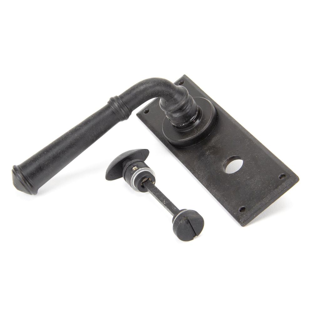 From The Anvil - External Beeswax Regency Lever Bathroom Set | Sku. 92053 | Trade Door Handles.