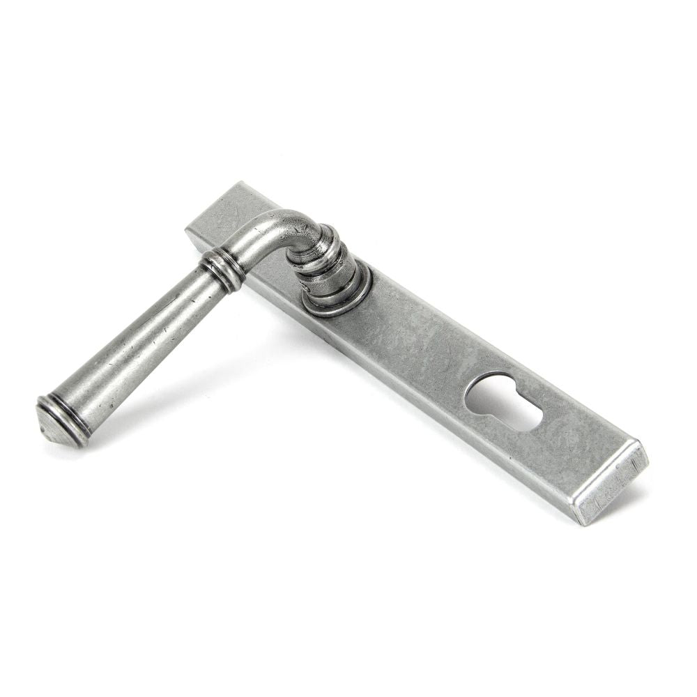 From The Anvil - Pewter Regency Slimline Lever Espag. Lock Set | Sku. 92062 | Trade Door Handles.