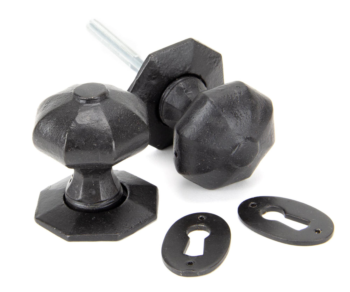 From The Anvil - External Beeswax Octagonal Mortice/Rim Knob Set | Sku. 92064 | Trade Door Handles.