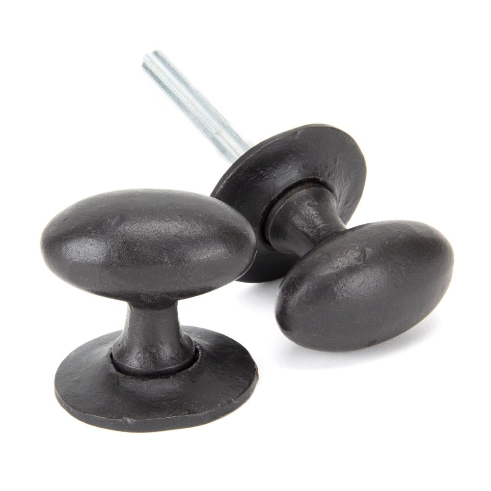 From The Anvil - External Beeswax Oval Mortice/Rim Knob Set | Sku. 92065 | Trade Door Handles.