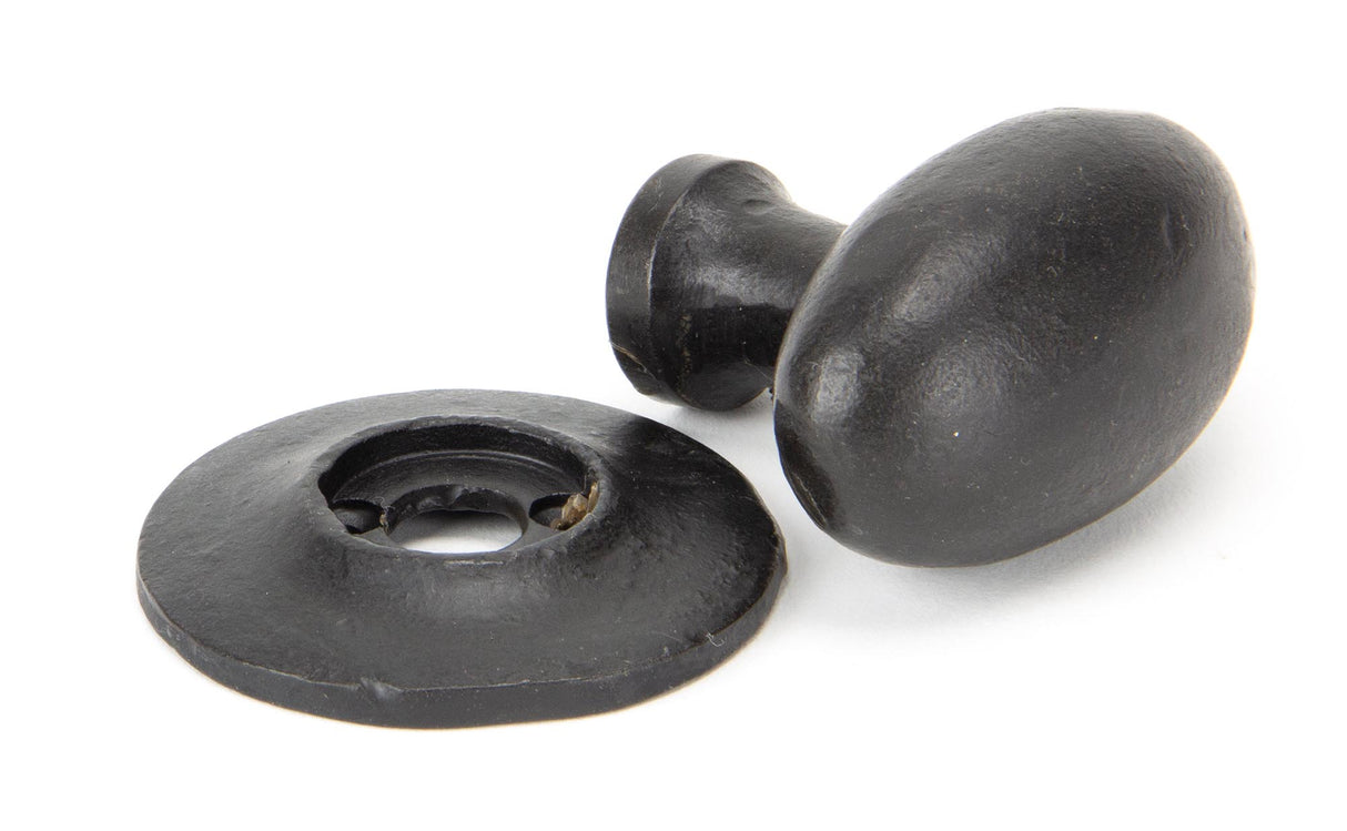From The Anvil - External Beeswax Oval Mortice/Rim Knob Set | Sku. 92065 | Trade Door Handles.