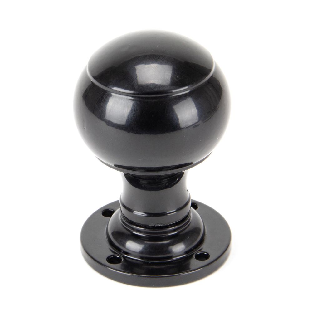 From The Anvil - Black Regency Mortice/Rim Knob Set | Sku. 92068 | Trade Door Handles.