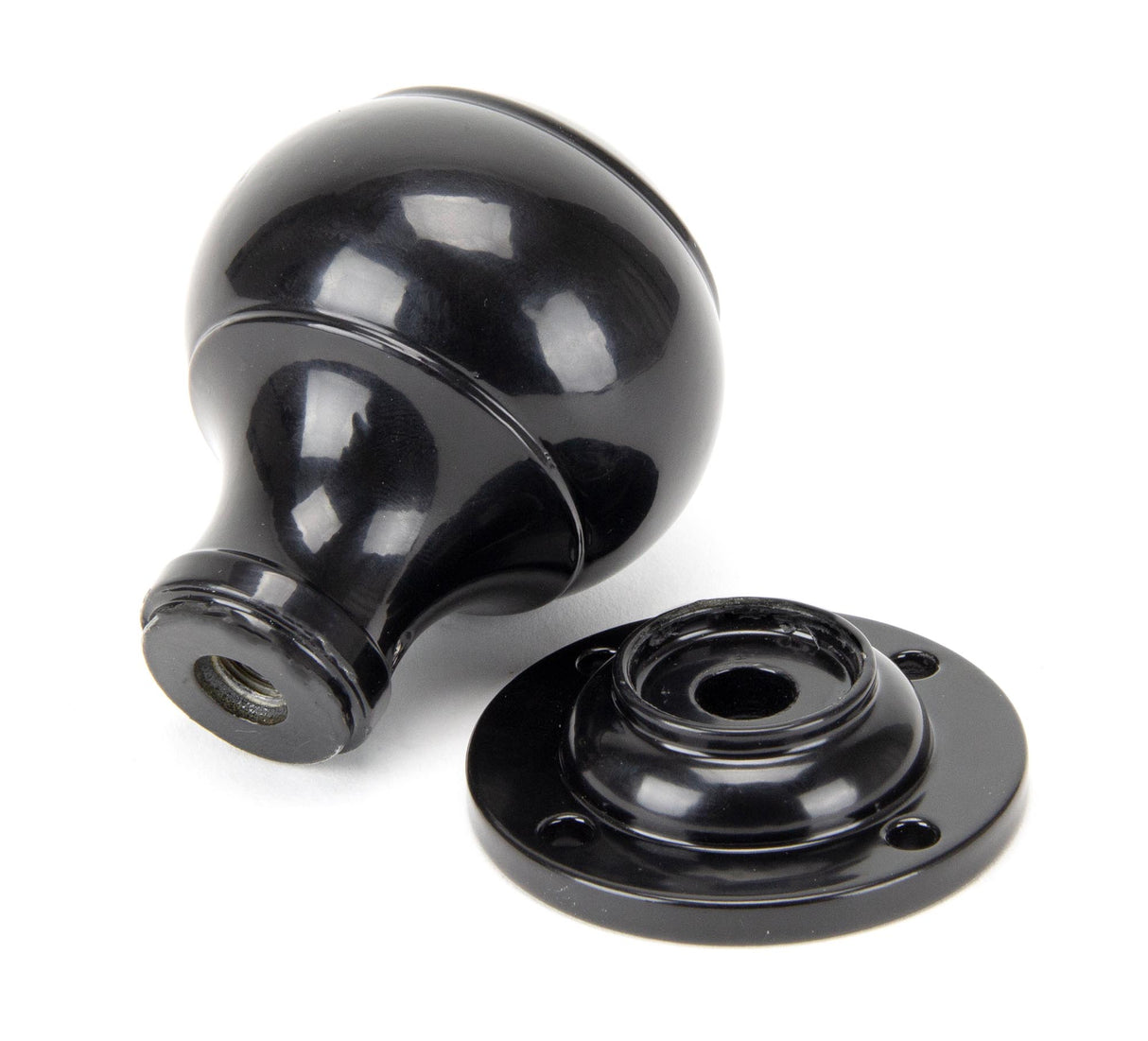 From The Anvil - Black Regency Mortice/Rim Knob Set | Sku. 92068 | Trade Door Handles.