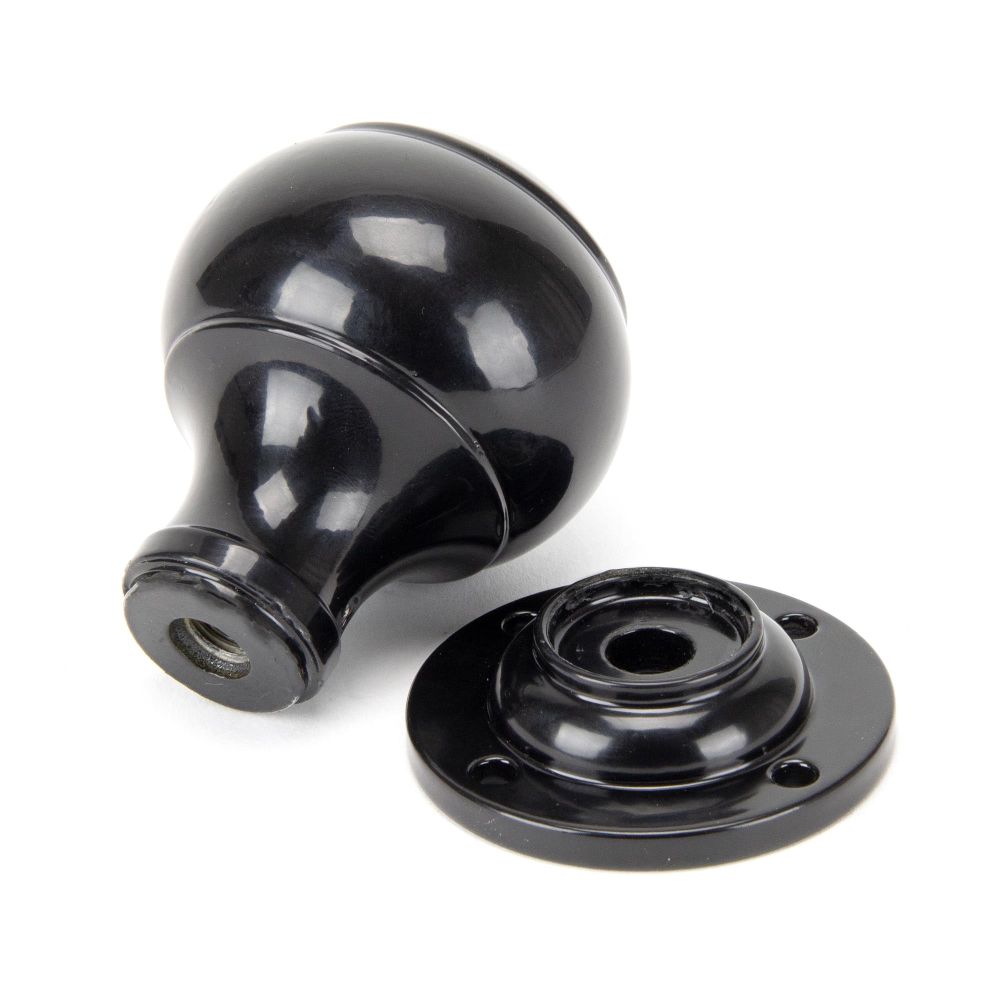 From The Anvil - Black Regency Mortice/Rim Knob Set | Sku. 92068 | Trade Door Handles.