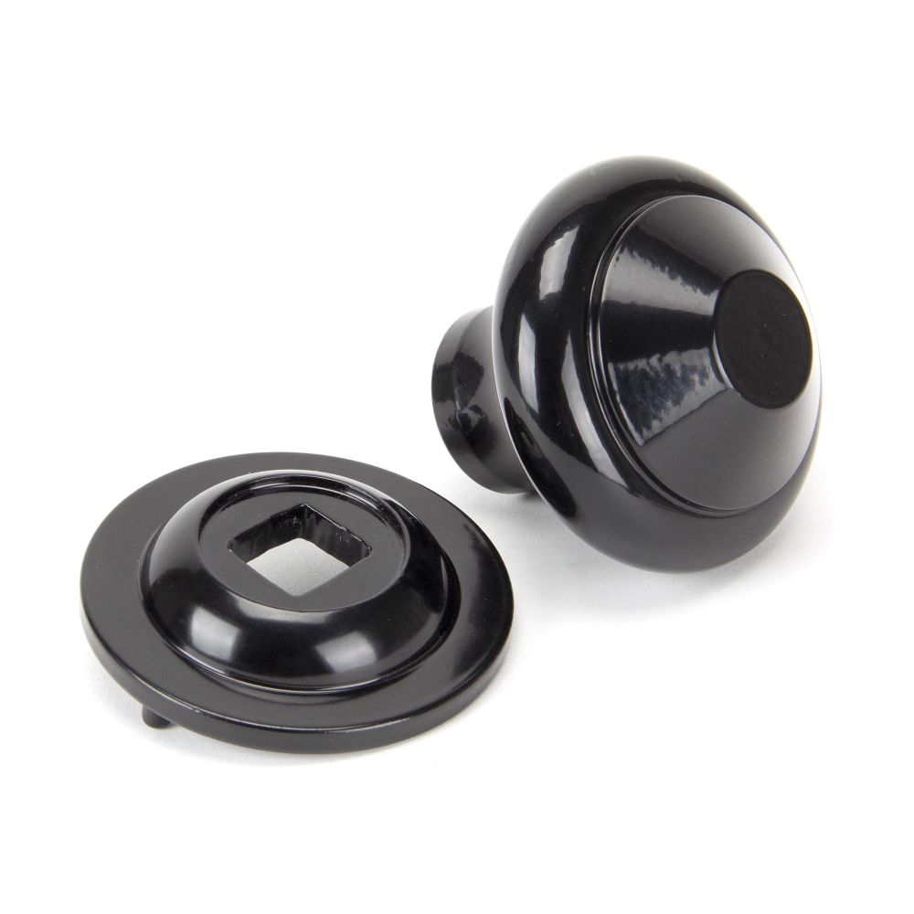 From The Anvil - Black Regency Centre Door Knob | Sku. 92070 | Trade Door Handles.