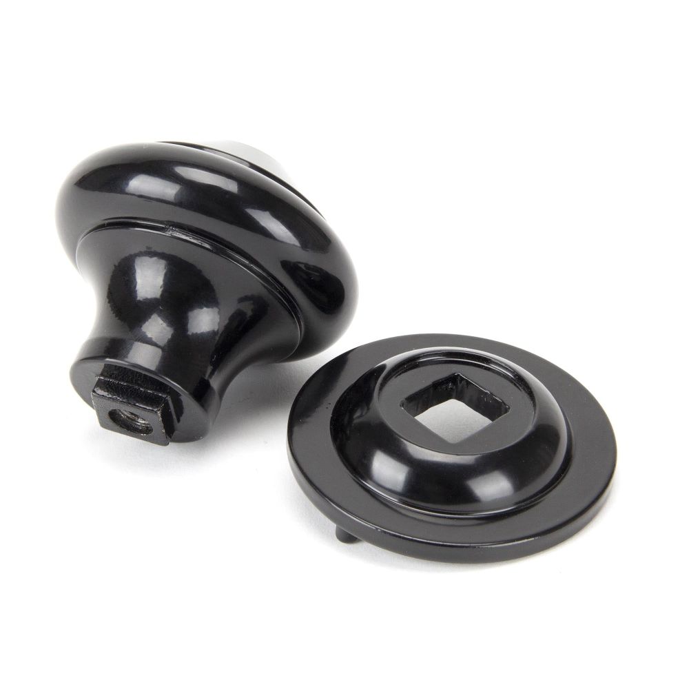 From The Anvil - Black Regency Centre Door Knob | Sku. 92070 | Trade Door Handles.
