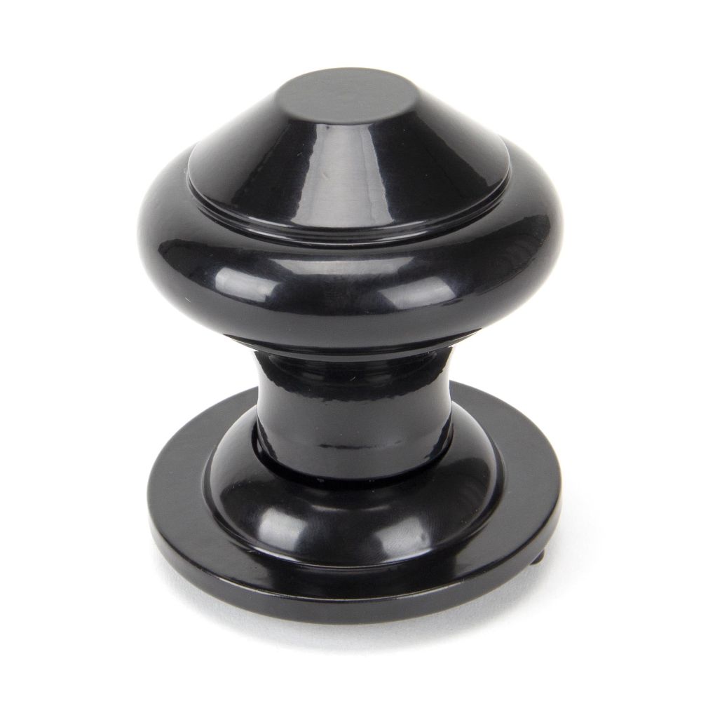 From The Anvil - Black Regency Centre Door Knob | Sku. 92070 | Trade Door Handles.