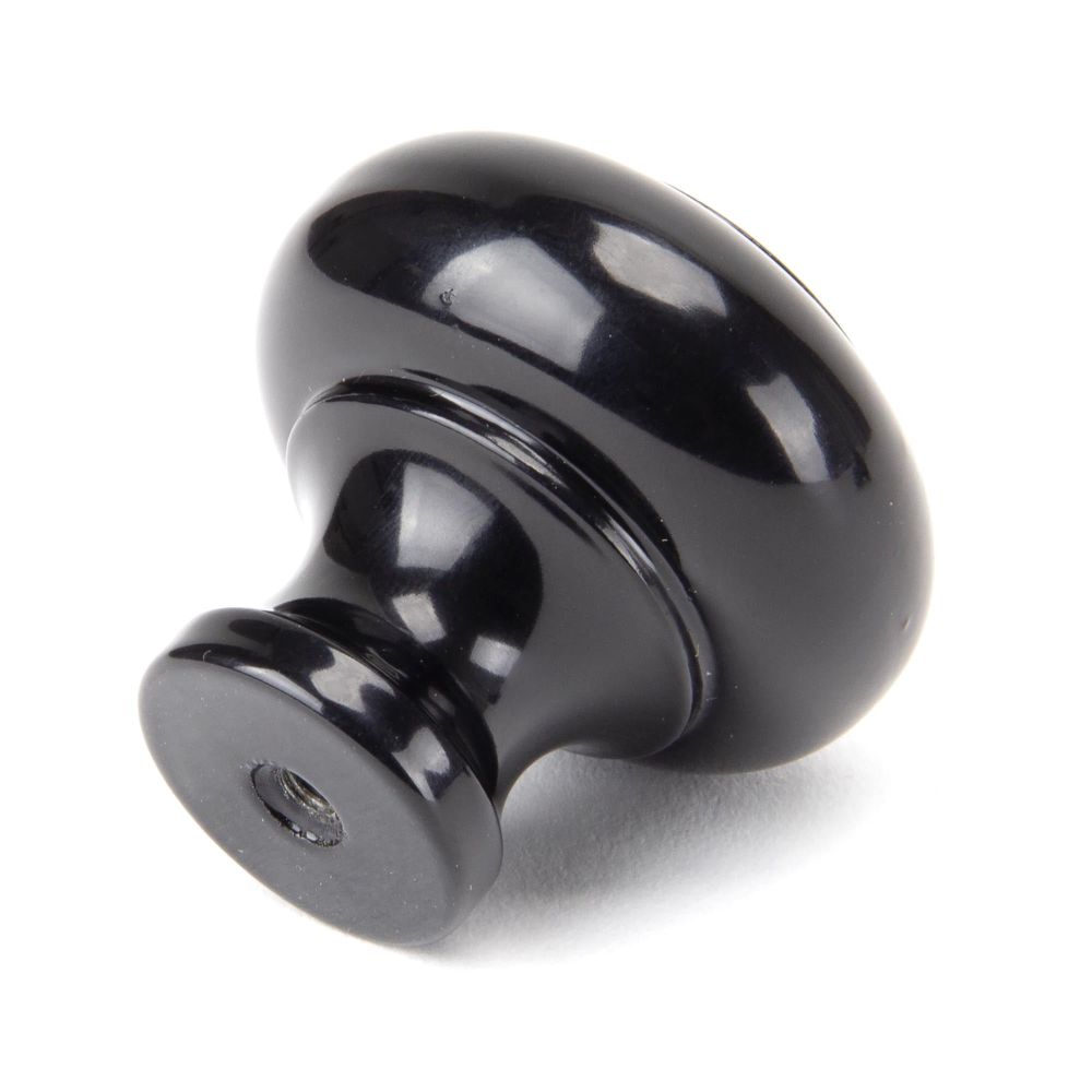 From The Anvil - Black Regency Cabinet Knob - Large | Sku. 92101 | Trade Door Handles.