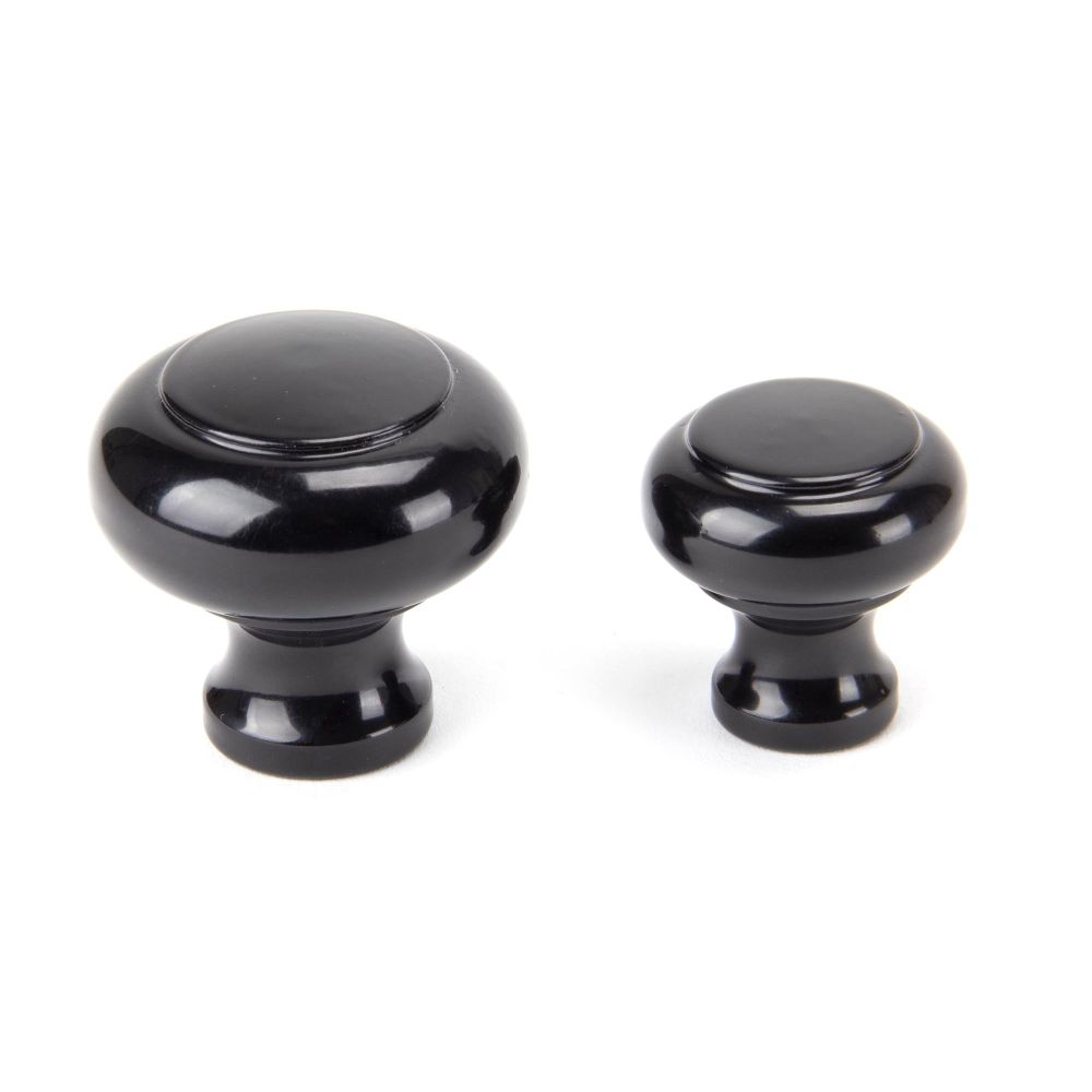 From The Anvil - Black Regency Cabinet Knob - Large | Sku. 92101 | Trade Door Handles.