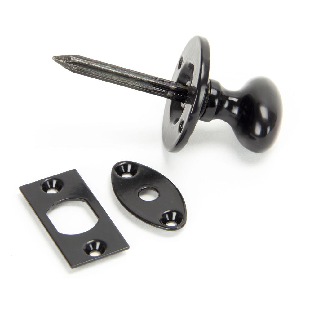 From The Anvil - Black Oval Rack Bolt | Sku. 92128 | Trade Door Handles.