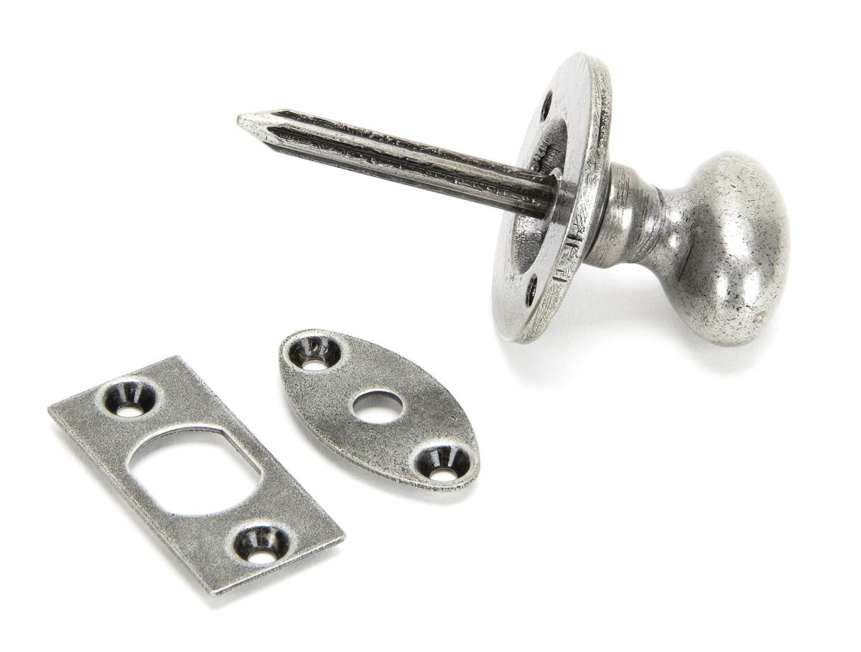 From The Anvil - Pewter Oval Rack Bolt | Sku. 92129 | Trade Door Handles.