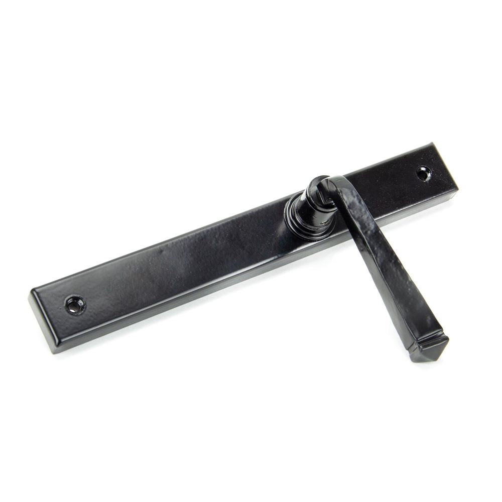 From The Anvil - Black Avon Slimline Lever Espag. Latch Set | Sku. 92133 | Trade Door Handles.