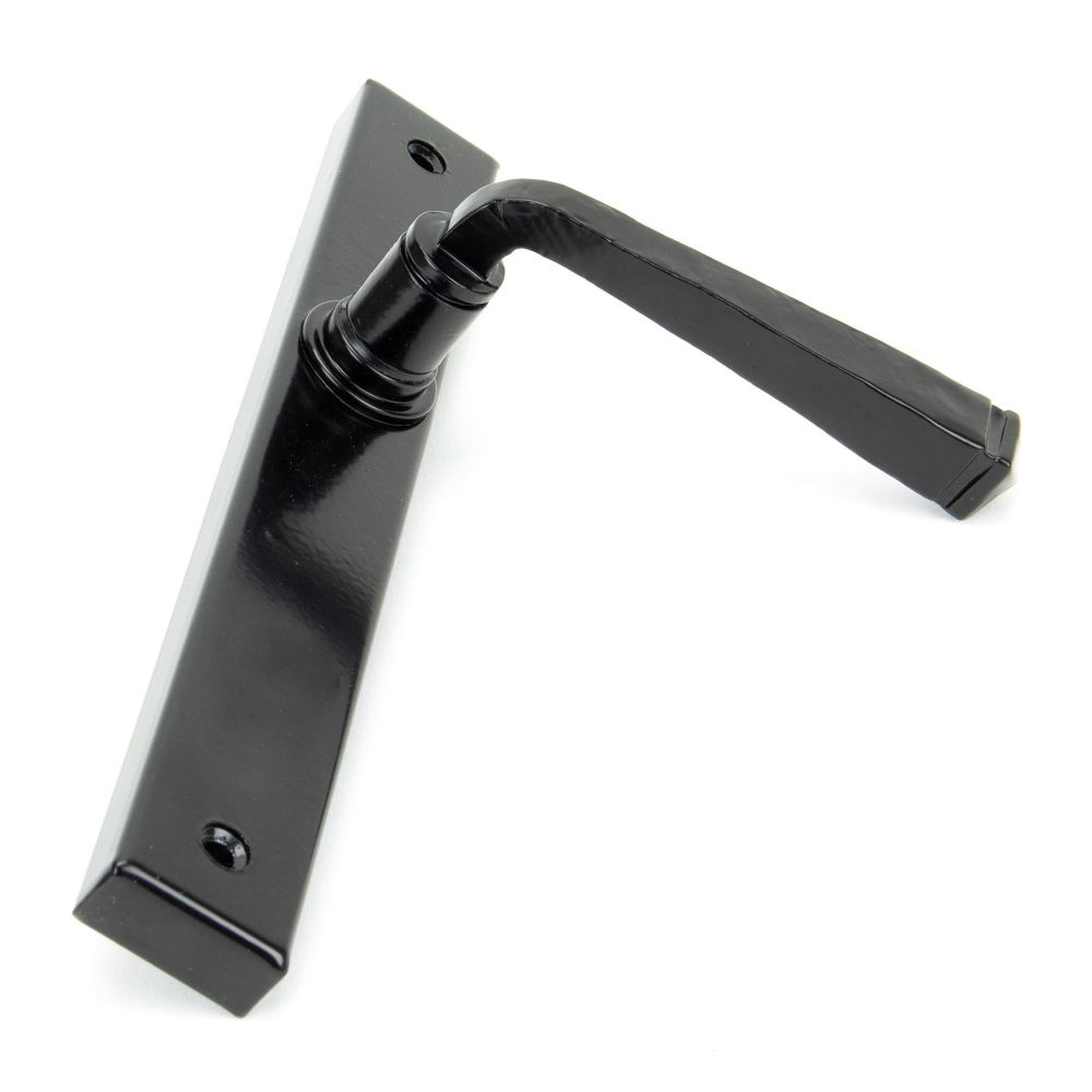 From The Anvil - Black Avon Slimline Lever Espag. Latch Set | Sku. 92133 | Trade Door Handles.