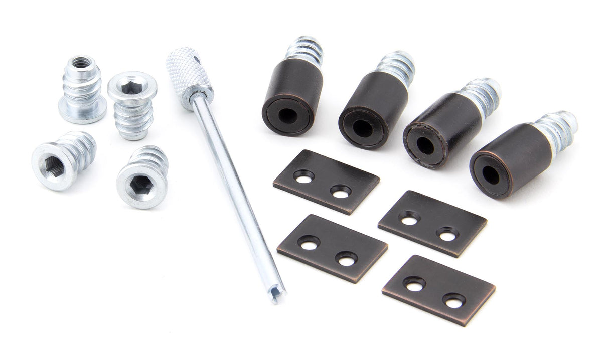 From The Anvil - Aged Bronze Secure Stops (Pack of 4) | Sku. 92135 | Trade Door Handles.