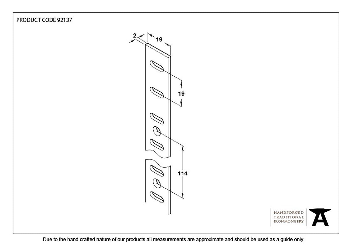 From The Anvil - Black Flat Bookcase Strip 1.83m | Sku. 92137 | Trade Door Handles.