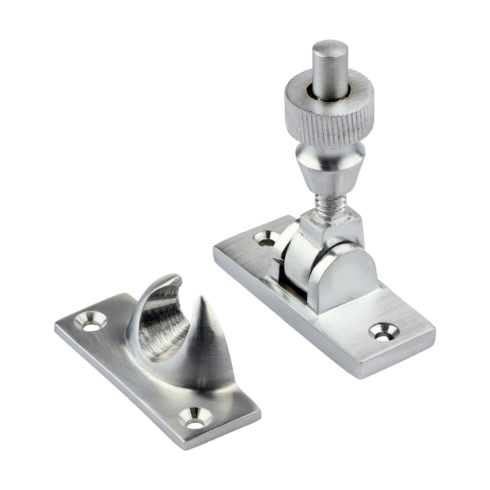 This is an image of Timco - Brighton Pattern Sash Fastener - Satin Chrome 57 x 22 (1 Each Bag) 949064