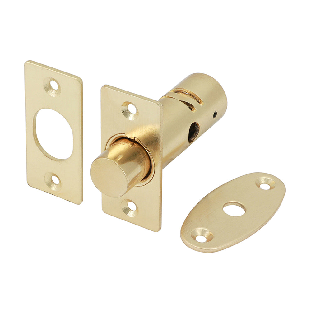 This is an image of Timco - Window Rack Bolts - Electro Brass 42mm (2 Pieces Bag) 949101