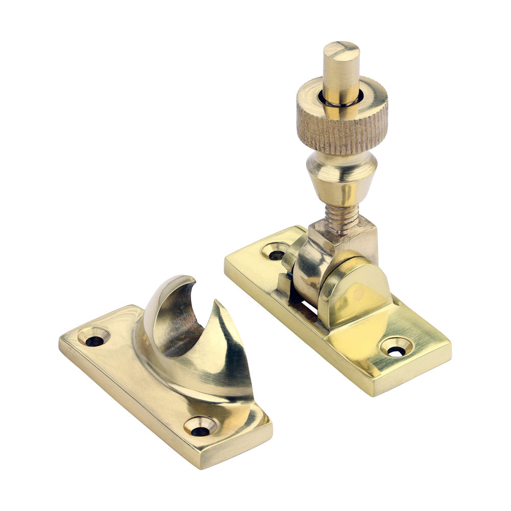 This is an image of Timco - Brighton Pattern Sash Fastener - Polished Brass 57 x 22 (1 Each Bag) 949155