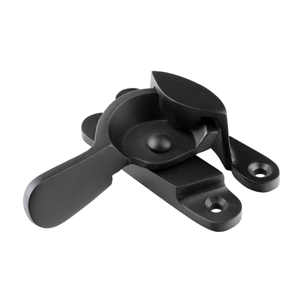 This is an image of Timco - Fitch Pattern Sash Fastener - Matt Black 68 x 14 (1 Each TIMpac) 949169P