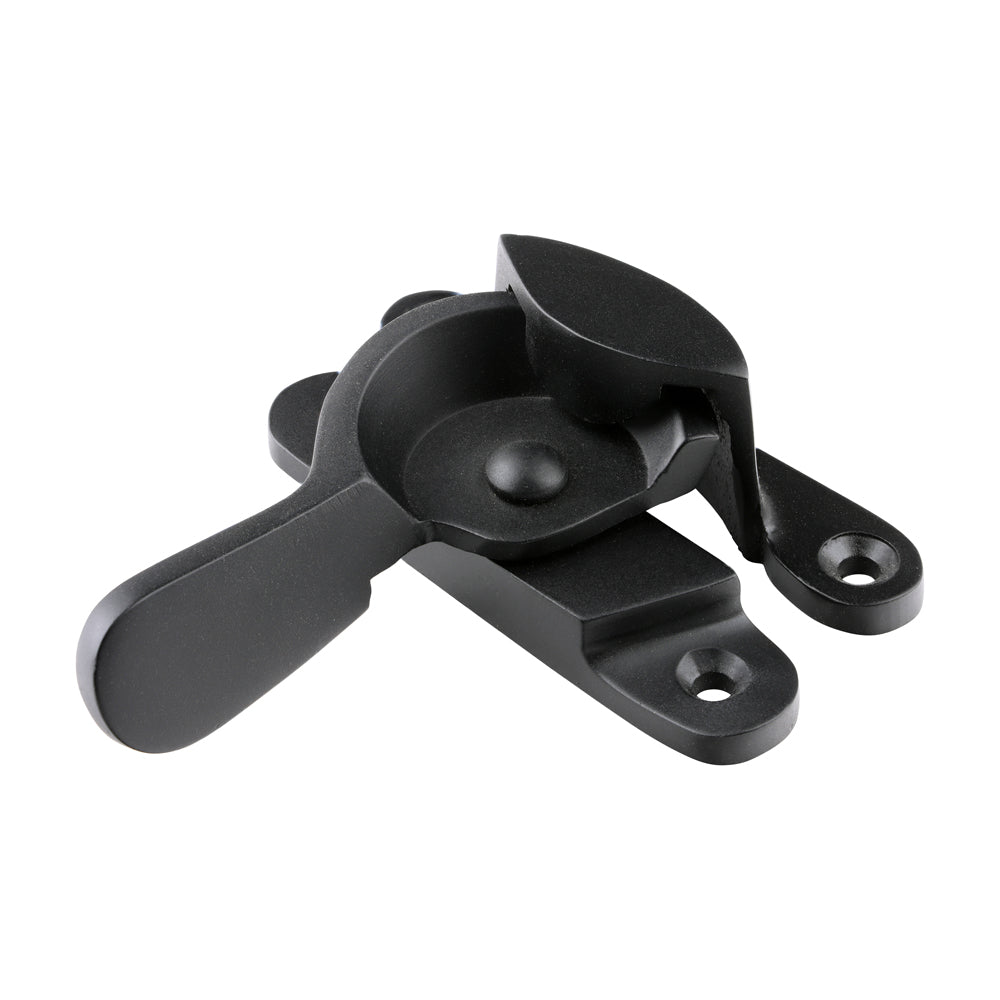 This is an image of Timco - Fitch Pattern Sash Fastener - Matt Black 68 x 14 (1 Each Bag) 949169