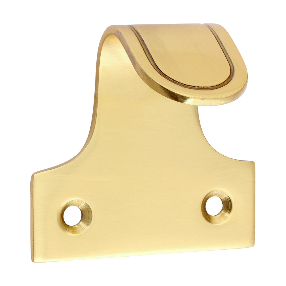 This is an image of Timco - Traditional Pattern Sash Lift - Polished Brass 52mm (1 Each TIMpac) 949207P