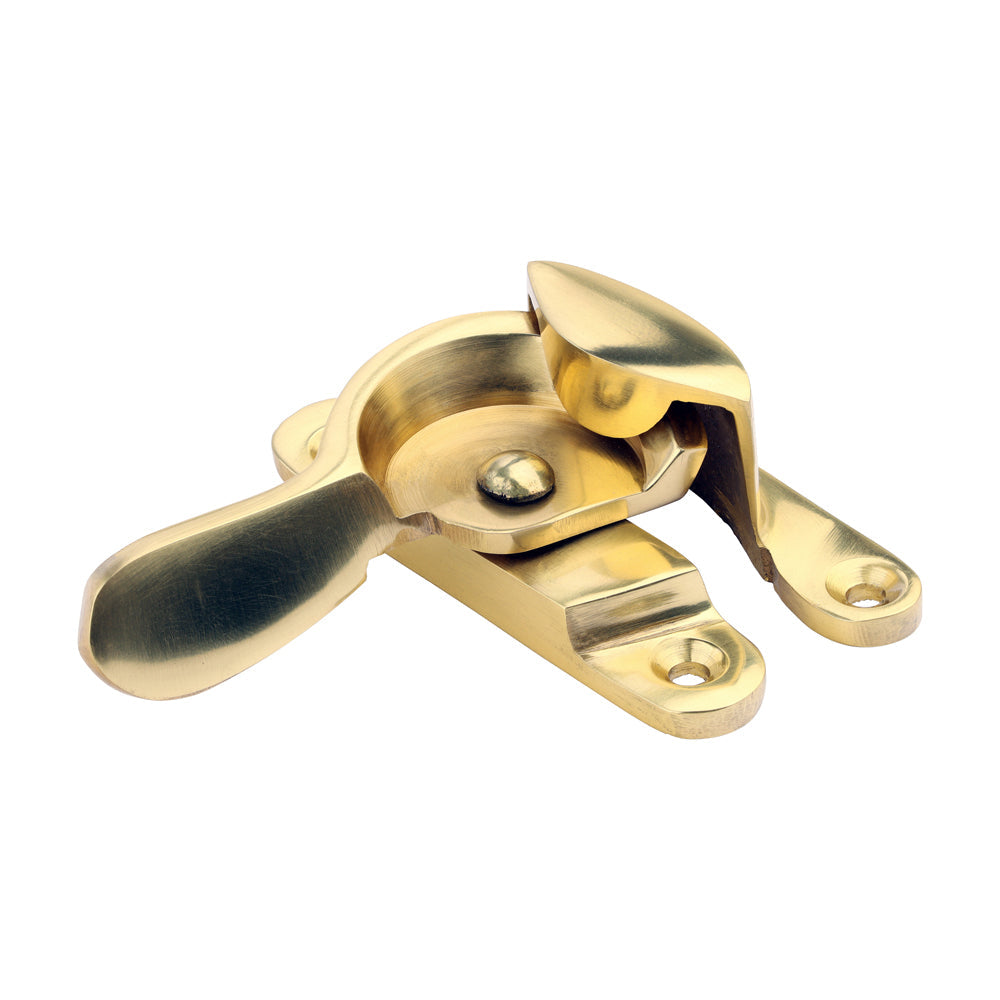 This is an image of Timco - Fitch Pattern Sash Fastener - Polished Brass 68 x 14 (1 Each Bag) 949982