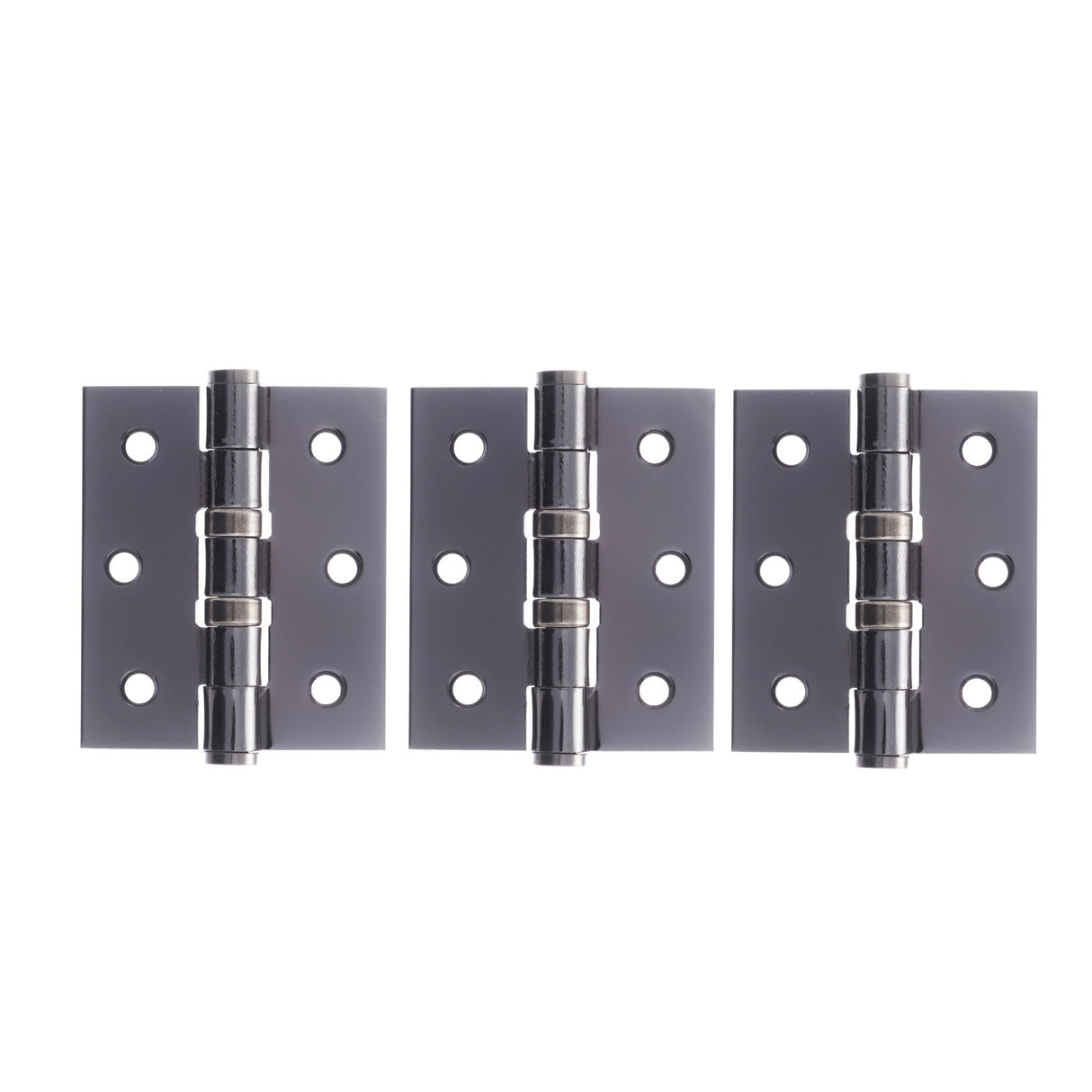 Quality image of Atlantic Ball Bearing Hinges 3" x 2.5" x 2.5mm set of 3 - Black Nickel | Sku. a2hb32525bn-3 | available from Trade Door Handles.