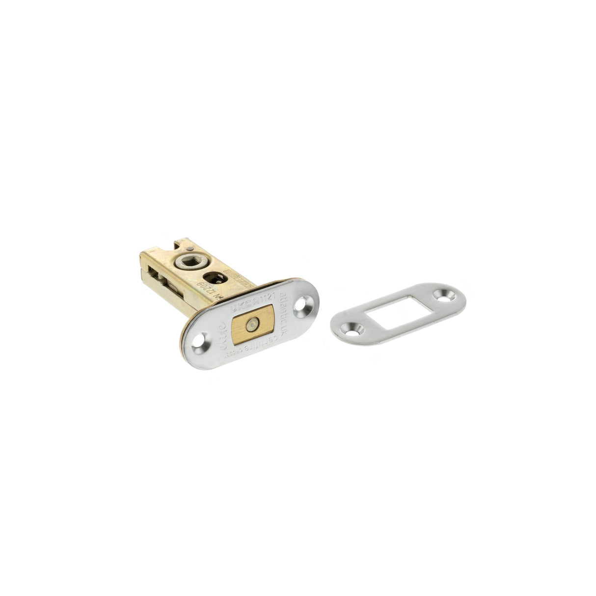Quality image of Atlantic Radius Fire-Rated CE Marked Bolt Through Tubular Deadbolt 2.5" - Satin Chrome | Sku. adbrce25sc | available from Trade Door Handles.