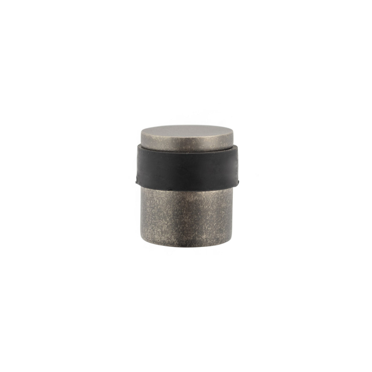 Quality image of Atlantic Cylinder Premium Floor Mounted Door Stop - Distressed Silver | Sku. adscpds | available from Trade Door Handles.