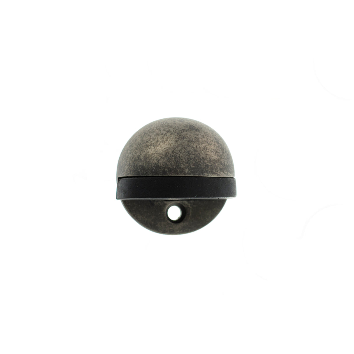 Quality image of Atlantic Half-Moon Premium Floor Mounted Door Stop - Distressed Silver | Sku. adshmpds | available from Trade Door Handles.