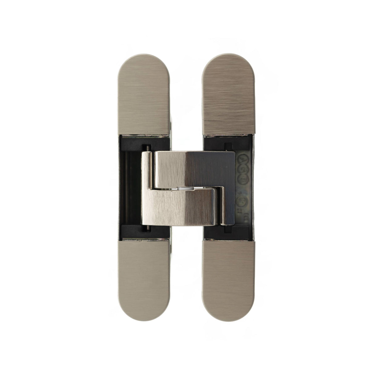 Quality image of AGB Eclipse Adjustable Concealed Hinge - Satin Nickel | Sku. agbh32sn | available from Trade Door Handles.