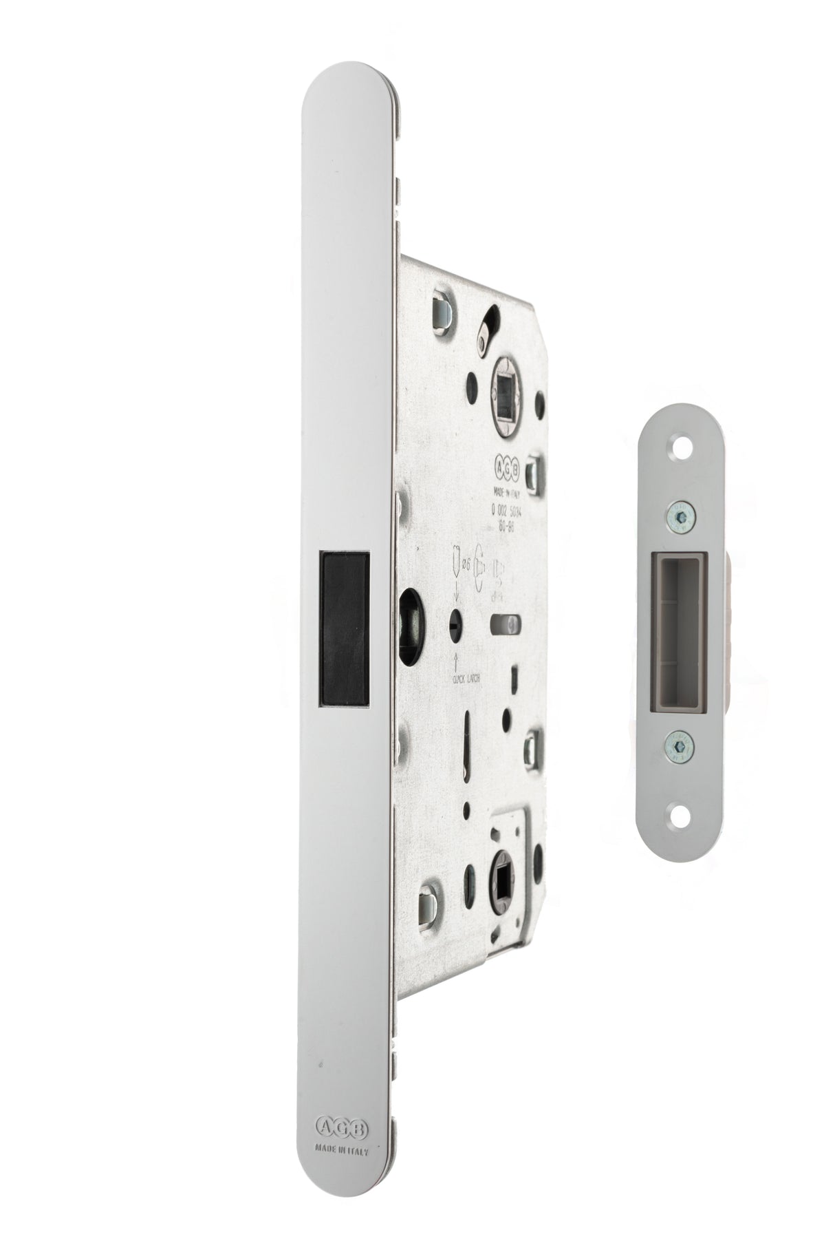 Quality image of AGB Revolution XT Magnetic Bathroom Lock 60mm backset - Polished Chrome | Sku. agbmlwcpc | available from Trade Door Handles.
