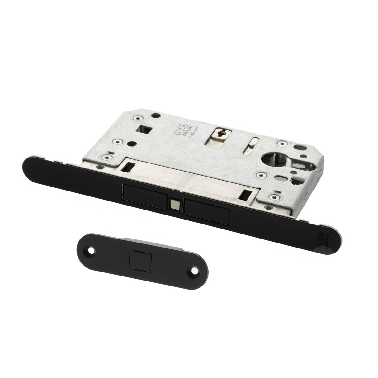 Quality image of AGB Touch Magnetic Door Catch Euro Profile Sashlock - Matt Black | Sku. agbtemb | available from Trade Door Handles.