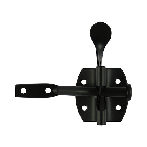 This is an image of Timco - Automatic Gate Latch - Black 2" (1 Each TIMbag) AGLMBP