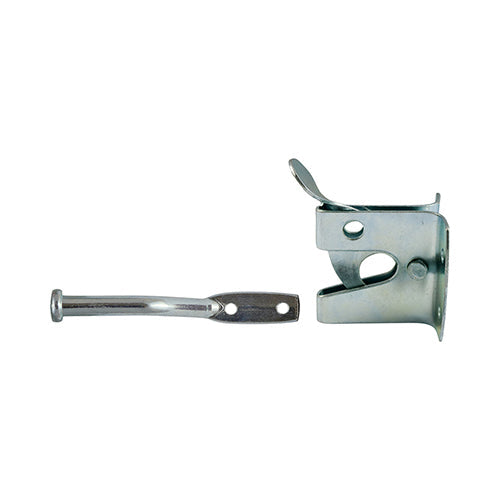 This is an image of Timco - Automatic Gate Latch - Zinc 2" (1 Each TIMbag) AGLMZP
