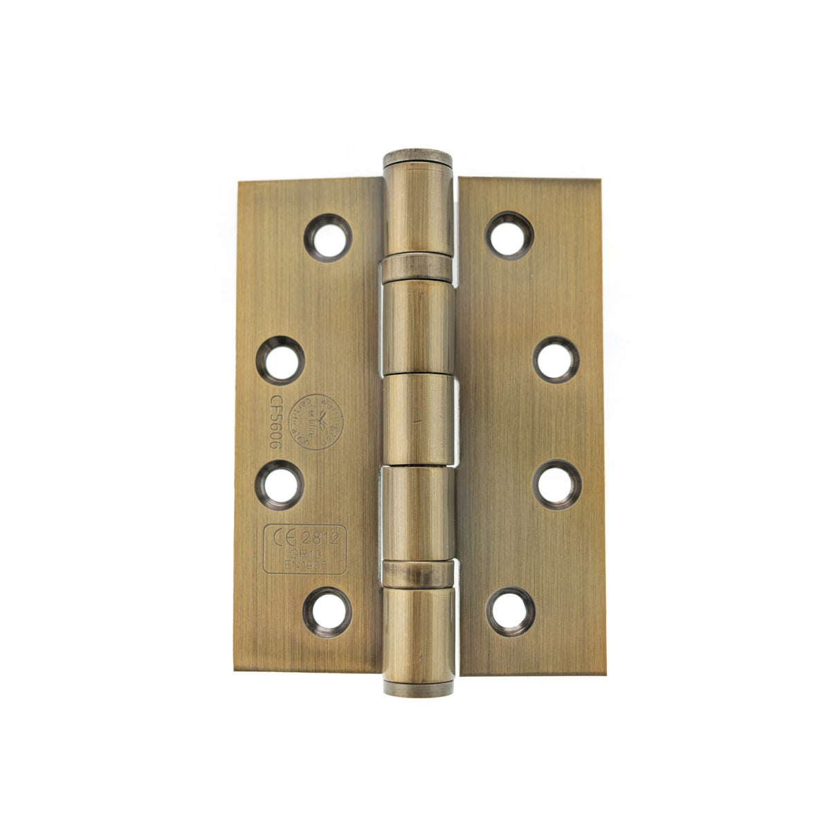 Quality image of Atlantic Ball Bearing Hinges Grade 13 Fire Rated 4" x 3" x 3mm - Antique Brass | Sku. ah1433ab | available from Trade Door Handles.