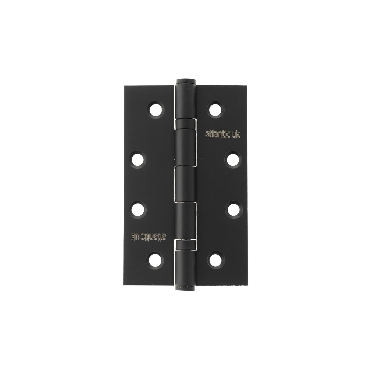 Quality image of Atlantic Slim Knuckle Ball Bearing Hinges 4" x 2.5" x 2.5mm - Matt Black | Sku. ah42525mb | available from Trade Door Handles.