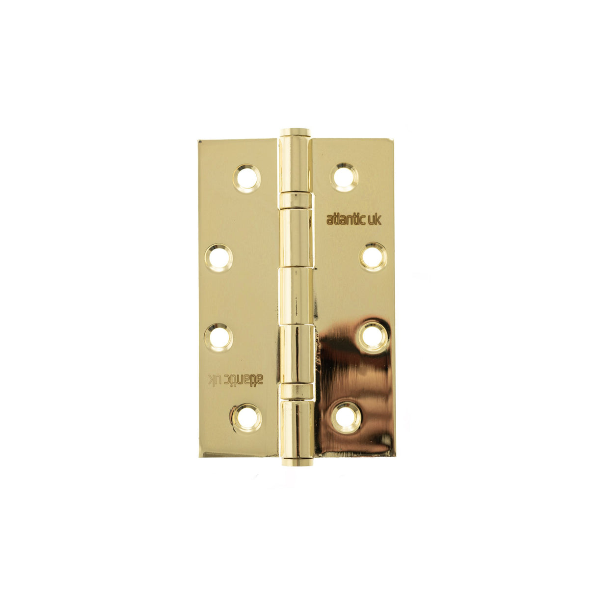 Quality image of Atlantic Slim Knuckle Ball Bearing Hinges 4" x 2.5" x 2.5mm - Polished Brass | Sku. ah42525pb | available from Trade Door Handles.