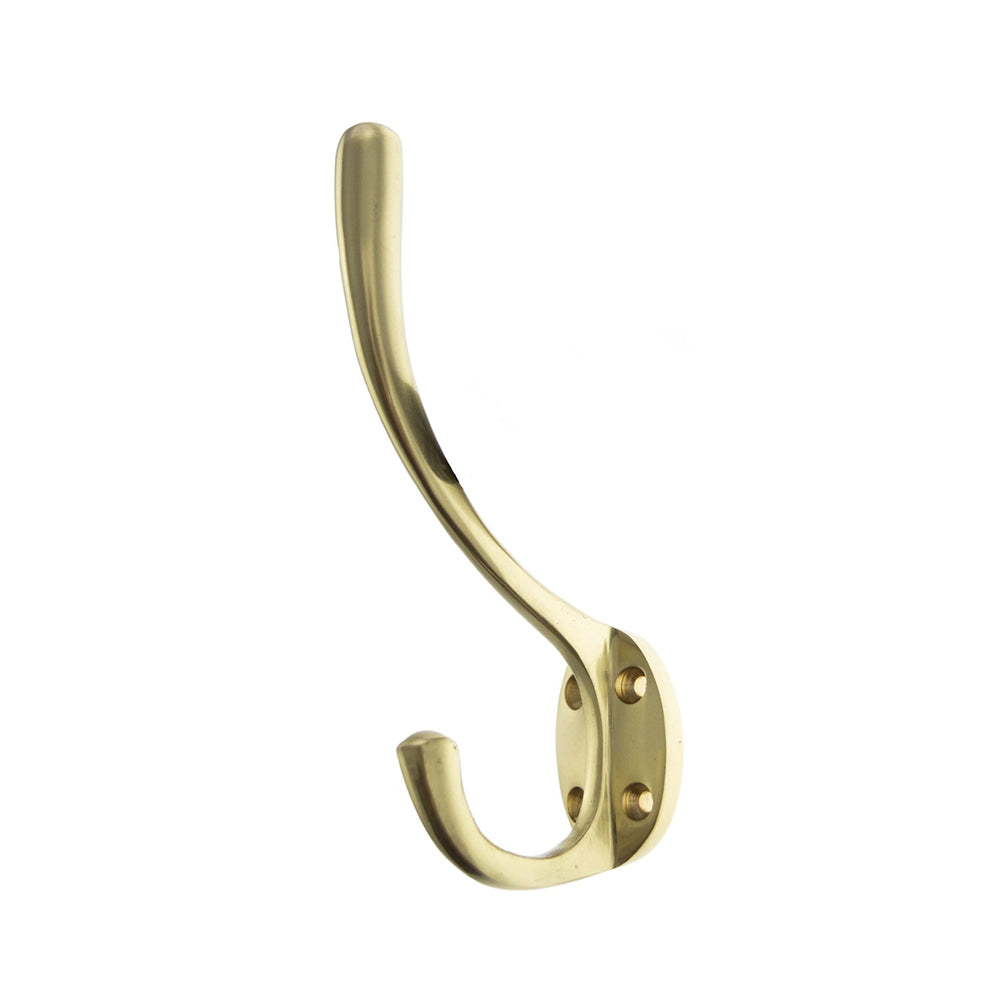 Quality image of Atlantic Traditional Hat & Coat Hook - Polished Brass | Sku. ahchpb | available from Trade Door Handles.