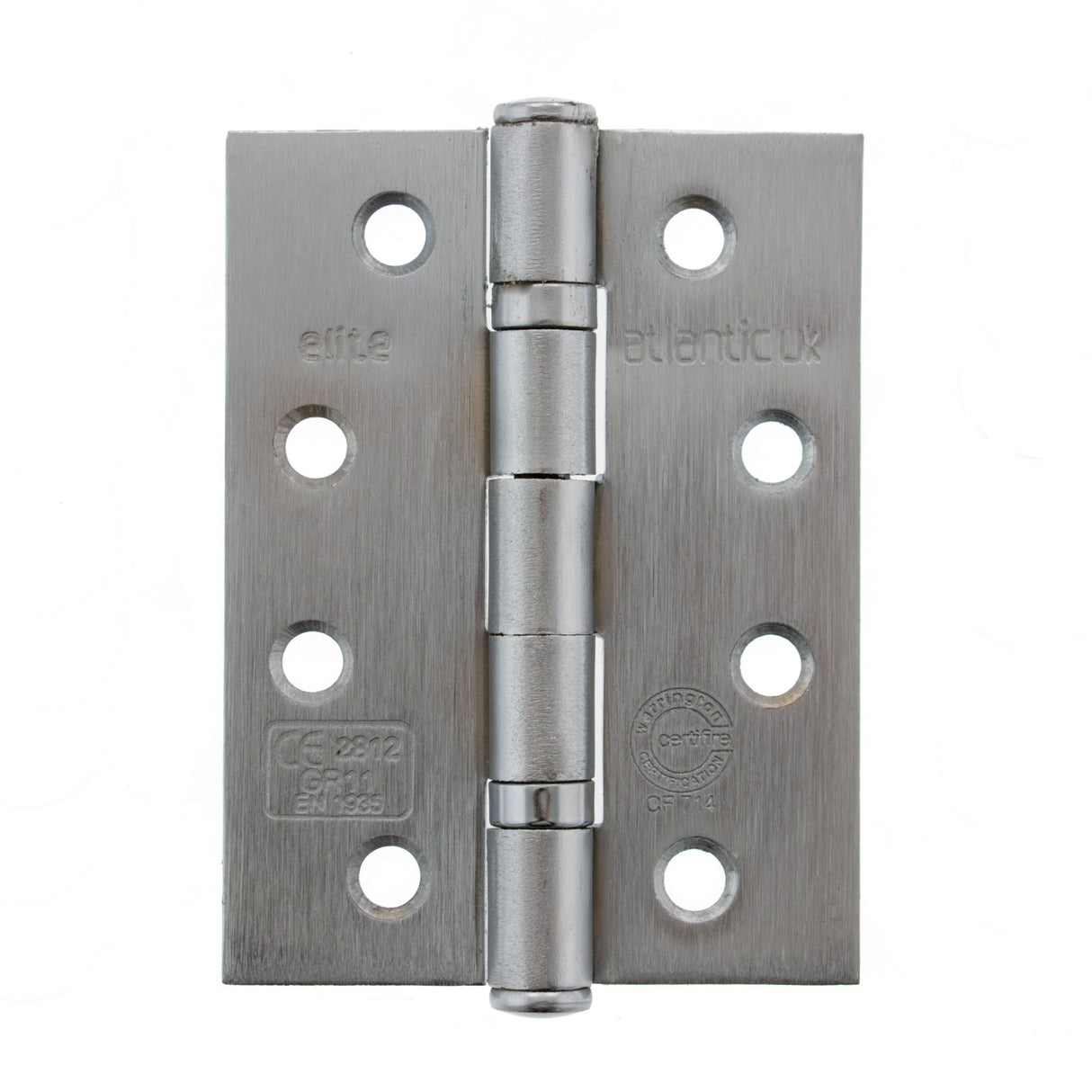 Quality image of Atlantic Ball Bearing Hinges Grade 11 Fire Rated 4" x 3" x 2.5mm - Satin Stainless Steel | Sku. ahg111433sss | available from Trade Door Handles.