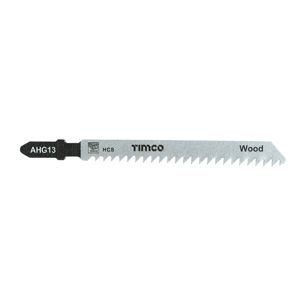 This is an image of Timco - Jigsaw Blades - Wood Cutting - HCS Blades - T111C T111C (5 Pieces Pack) AHG13