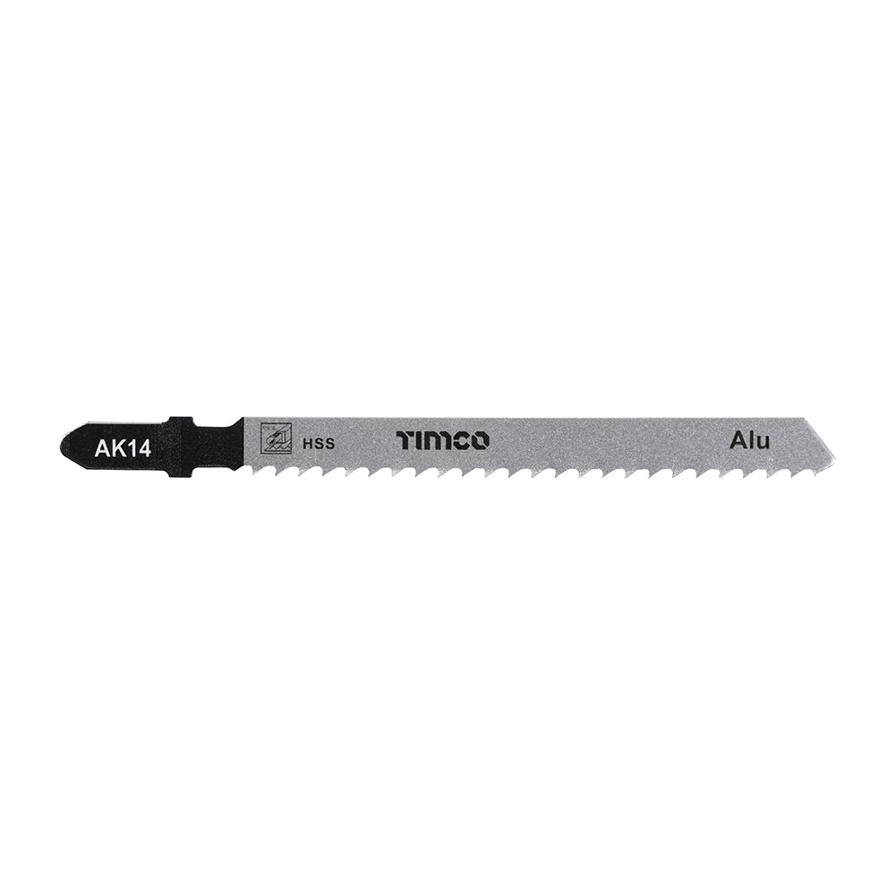 This is an image of Timco - Jigsaw Blades - Metal Cutting - HSS Blades - T127D T127D (5 Pieces Pack) AK14