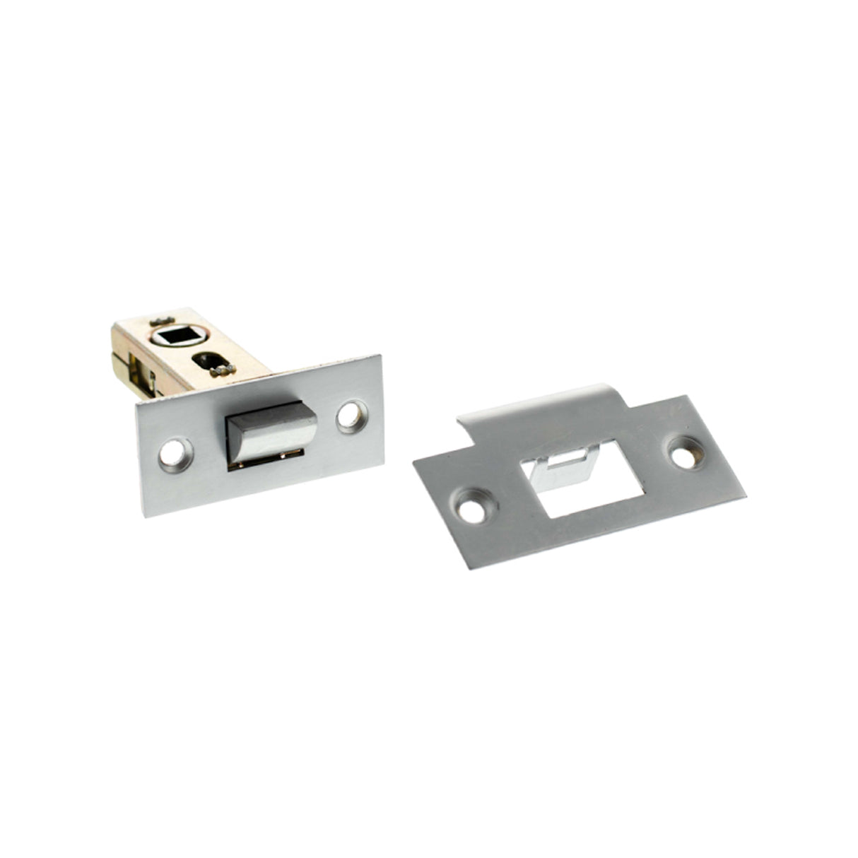 Quality image of Atlantic Bolt Through Tubular Latch 2.5" - Satin Chrome | Sku. al25sc | available from Trade Door Handles.